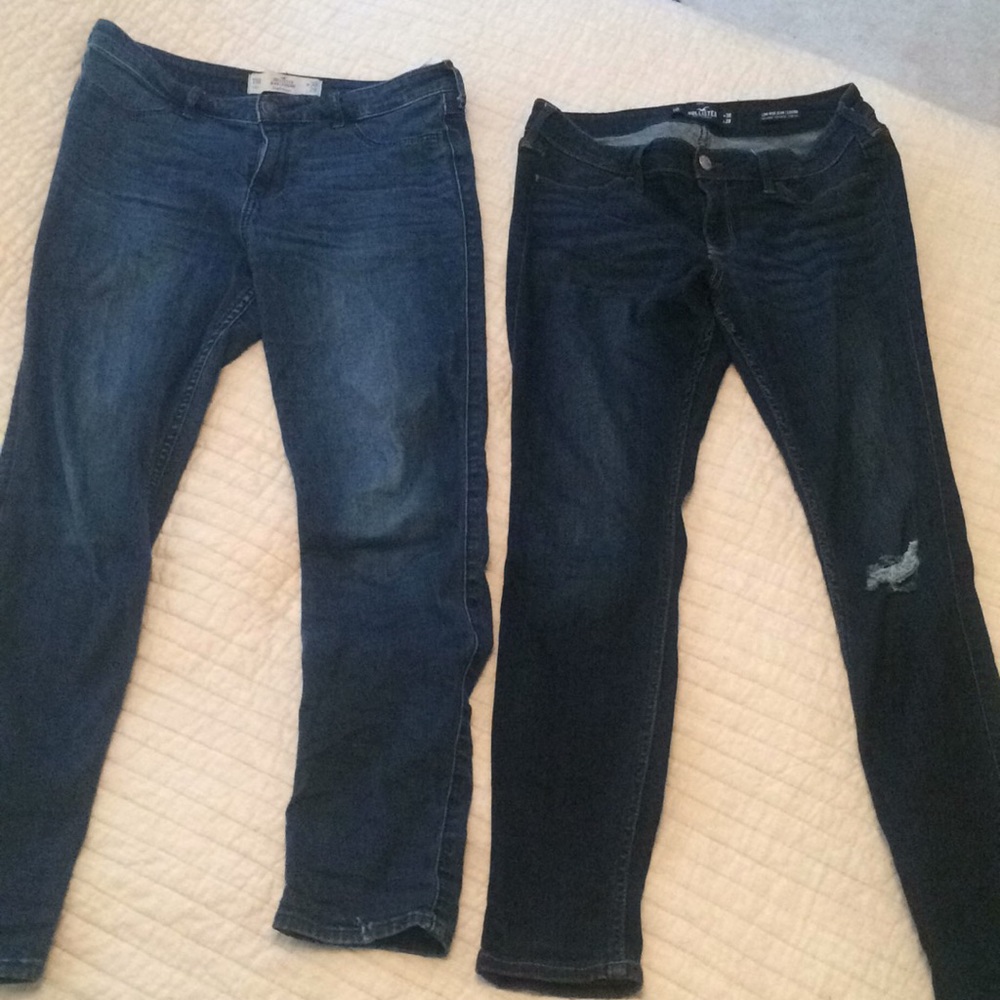 High rise jean leggings